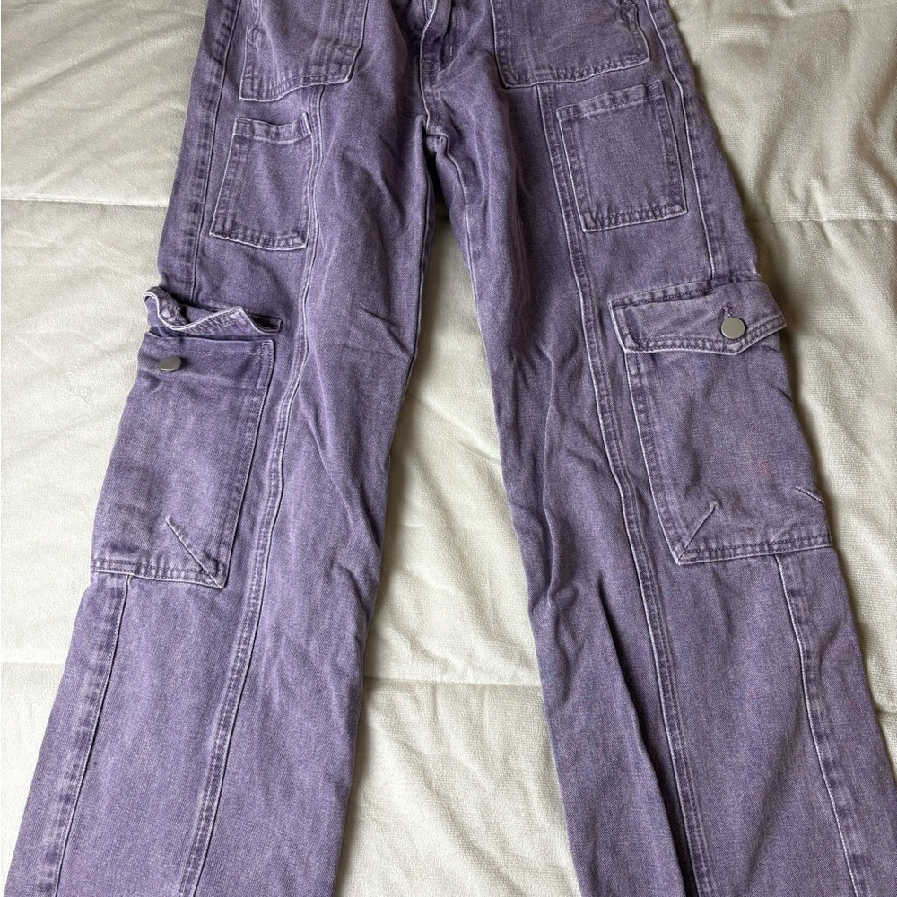 Cider High Rise Purple Jeans